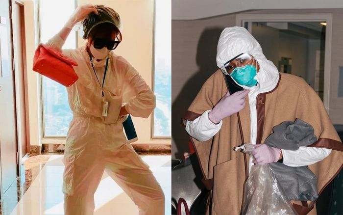 Hari Won, Naomi Campbell được vỗ tay rào rào khi bọc kín người với style chống dịch nCov-19