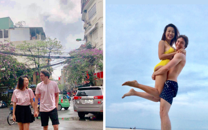 MC Hoàng Oanh khoe lại loạt ảnh vi vu khắp nơi cùng chồng Tây