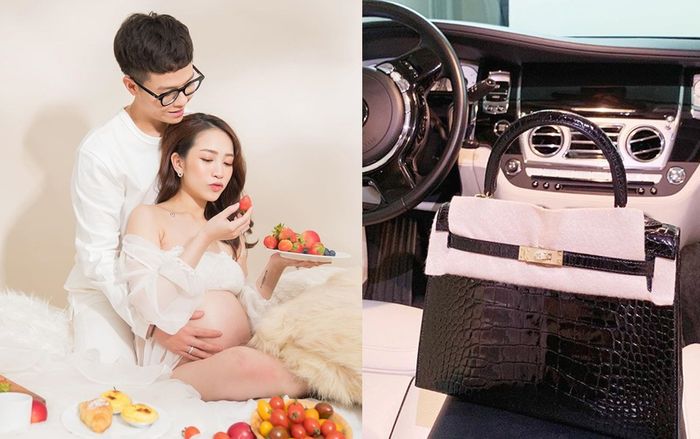 Ái nữ Minh Nhựa gây 'choáng' khi tậu hẳn túi da cá sấu có giá 1,2 tỷ trước thời gian 'lâm bồn'