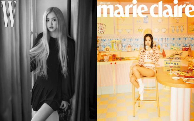 Biểu tượng thời trang Kpop Jennie và Rosé Black Pink đua nhau chiếm sóng trên bìa tạp chí