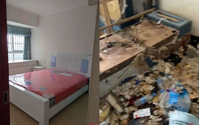 Cho gái xinh thuê nhà, chủ nhà 'ngã ngửa' khi nhận lại phòng không khác gì bãi rác