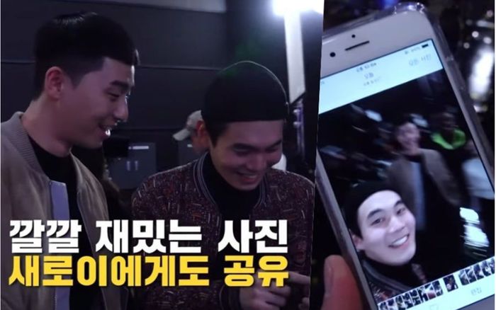 Hậu trường Itaewon Class: Lee Joo Young thì đang căng thẳng còn Park Seo Joon và Ryu Kyung Soo nô đùa phá trường quay.