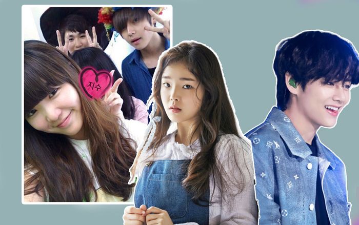 Cư dân mạng thích thú trước ảnh chụp chung hiếm hoi của Seunghee (Oh My Girl) và V (BTS) thời trung học