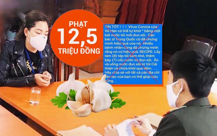 Tung tin ‘chữa khỏi COVID-19 bằng tỏi’, người phụ nữ ở Hà Nội bị phạt 12,5 triệu đồng