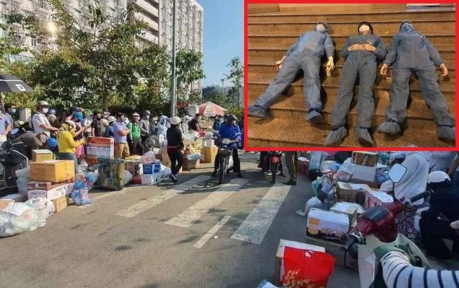 KXT ĐHQG TP.HCM 'quá tải' vì đồ tiếp tế cho người cách ly, lực lượng làm nhiệm vụ 'gánh' thêm vất vả