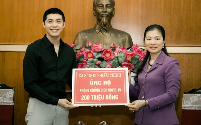 Noo Phước Thịnh quyên góp 300 triệu đồng ủng hộ phòng chống dịch COVID-19 và người dân bị hạn mặn