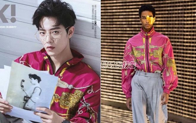 Diện full cây Gucci, Tiêu Chiến khí chất 'bất phân thắng bại' với người mẫu