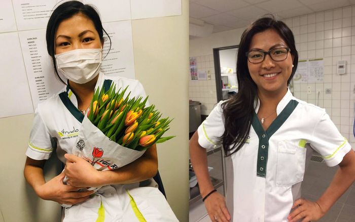 'Cô gái H'Mông' Lò Thị Mai tiết lộ hình ảnh làm nữ y tá chăm chỉ giữa mùa dịch COVID-19, được bệnh viên tặng hoa 'động viên'