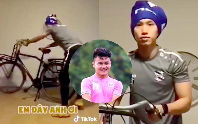 Chết cười clip Văn Hậu thay Quang Hải… quay xe