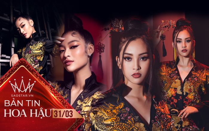 Diện lại váy rồng của Tiểu Vy tại Miss World 2018, Kiều Loan đẹp sắc sảo, pose dáng 'thần sầu'