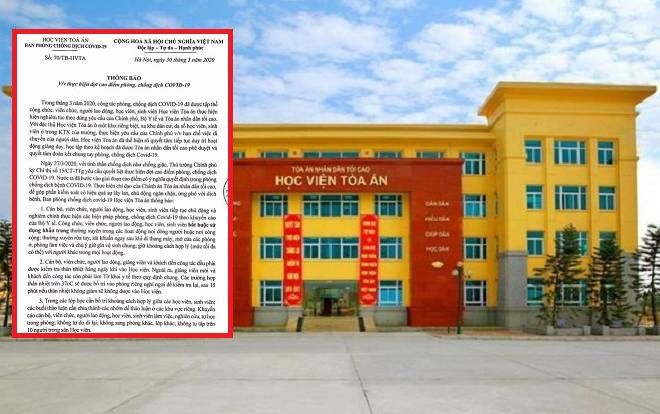 Phòng, chống dịch COVID- 19: Học viện Tòa án sẽ xử lý nghiêm khắc trường hợp sinh viên tự ý ra ngoài