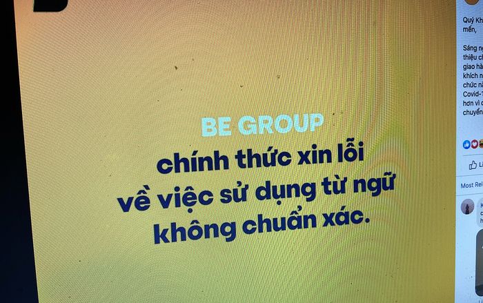 ‘Vạ miệng’ nói thành phố thất thủ, Be lập tức phải lên tiếng xin lỗi