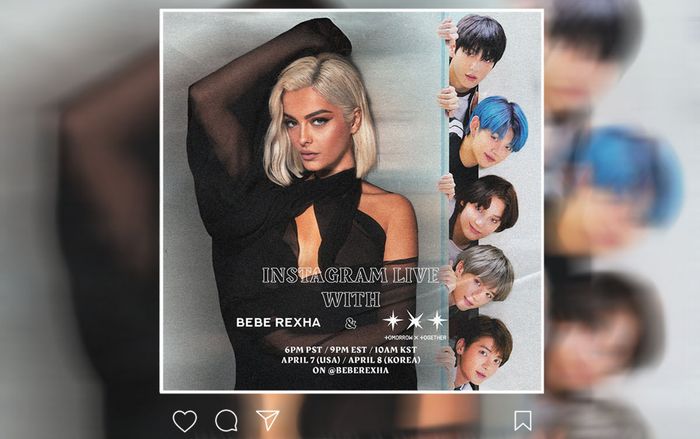 Bebe Rexha thông báo sẽ thực hiện phát sóng trực tiếp cùng TXT, fanboy Soobin chính thức được gặp thần tượng