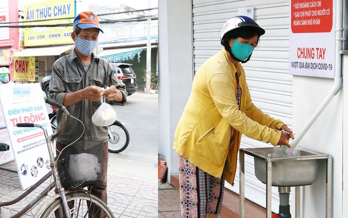 Ấm lòng mùa dịch với 'ATM gạo' dành cho người nghèo ở TP HCM