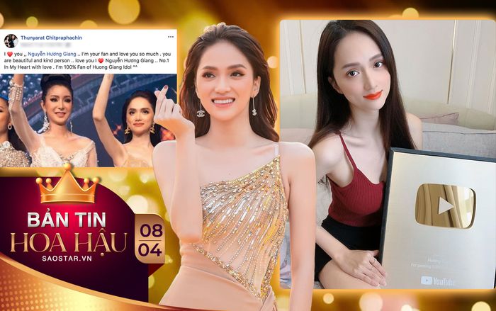 Chúc mừng Hương Giang giật Nút vàng, 'fan cứng' đáng yêu nhất đích thị là Hoa hậu Chuyển giới 2007