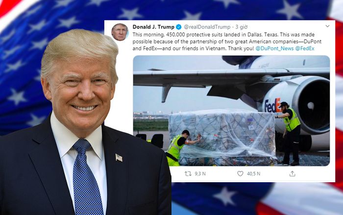 Tổng thống Trump cảm ơn Việt Nam phối hợp cung cấp 450.000 đồ bảo hộ tới Mỹ giữa đại dịch COVID-19