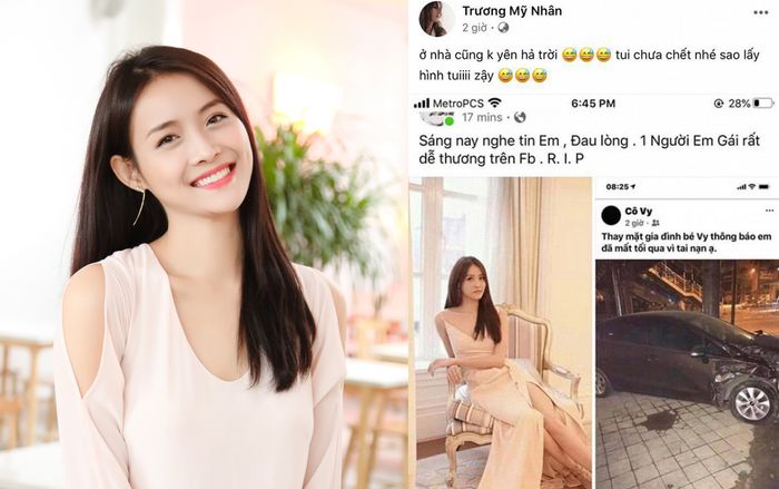 Diễn viên Trương Mỹ Nhân bất ngờ dính tin đồn 'tử vong' vì tai nạn, Lan Khuê hốt hoảng 'kêu trời'