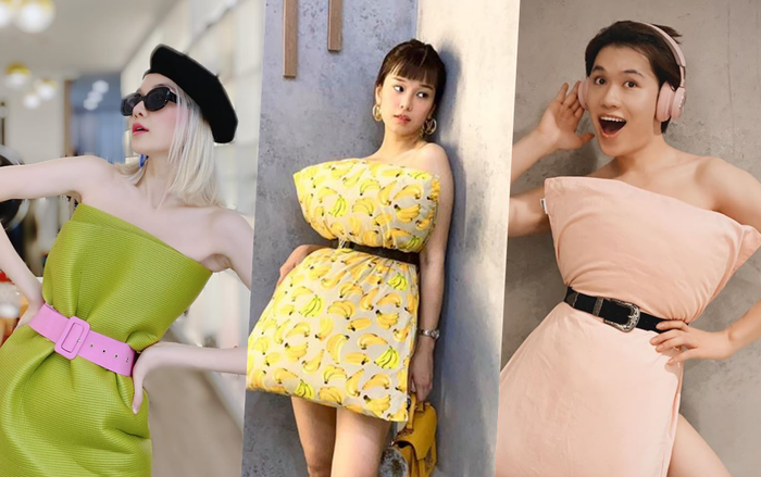 Trào lưu lấy gối làm váy: Càng về sau hội sao Việt gia nhập 'đường đua' càng chất phát ngất