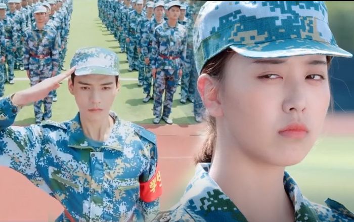 Tập 2 Gửi thời thanh xuân mỹ mãn ngọt ngào của chúng ta: Hành crush hít đất trong khóa học quân sự