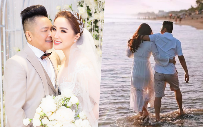Bảo Thy lần đầu khoe ảnh cùng ông xã ngắm mặt trời lặn khiến fan nức lòng ngưỡng mộ