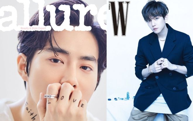 Kim Chung Ha rạng rỡ trên Bazaar - Baekhyun, Suho (EXO) trở thành người mẫu tạp chí Allure tháng 5