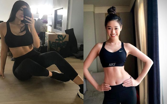 Từ Kylie Jenner đến Hoa hậu Khánh Vân 'nghiện' mặc đồ tập gym kể cả khi ở nhà