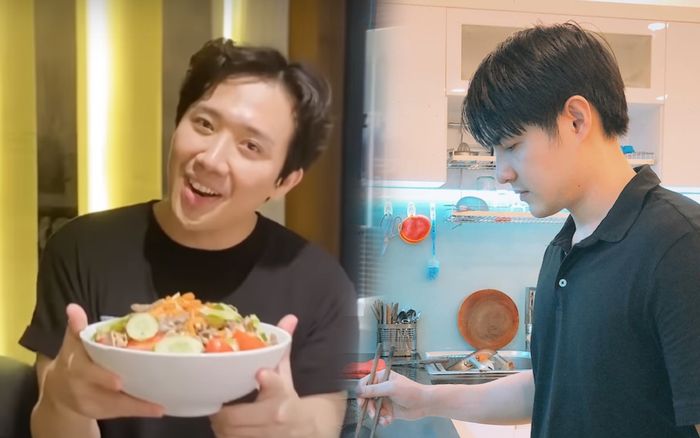Sao nam vào bếp mùa dịch, Trấn Thành - Ông Cao Thắng hút like mạnh