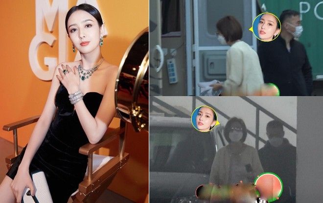 Đồng Lệ Á có hiện tượng 'hai cằm' khi trở lại làm việc, tương tác với con trai siêu dễ thương