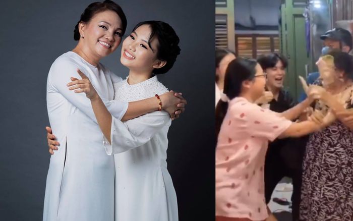 Phương Mỹ Chi kẹp người, bôi bánh kem vào mẹ dịp sinh nhật bị dân mạng phản ứng trái chiều