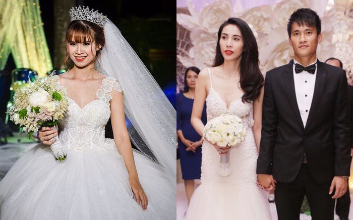 Chênh lệch váy cưới của sao Việt: Thuỷ Tiên nửa tỷ, Khởi My vài chục triệu đồng