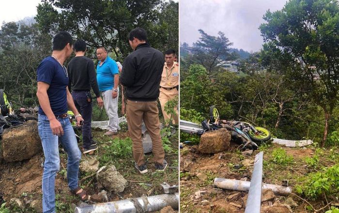 Ô tô va chạm với xe máy lao xuống vực sâu 200m ở Tam Đảo, 4 người tử vong thương tâm