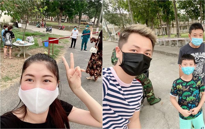 Xúc động khi Đăng Khôi lái xe 5 tiếng chỉ để đổi 5 phút thăm vợ tại khu cách ly và tình cảm bố mẹ chồng dành cho Thủy Anh