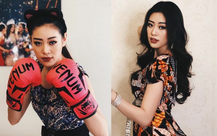 'Đóng bộ' với đồ ngủ thun lạnh mẹ mua, Khánh Vân trình diễn nguyên BST cây nhà lá vườn khiến khán giả cười ngất