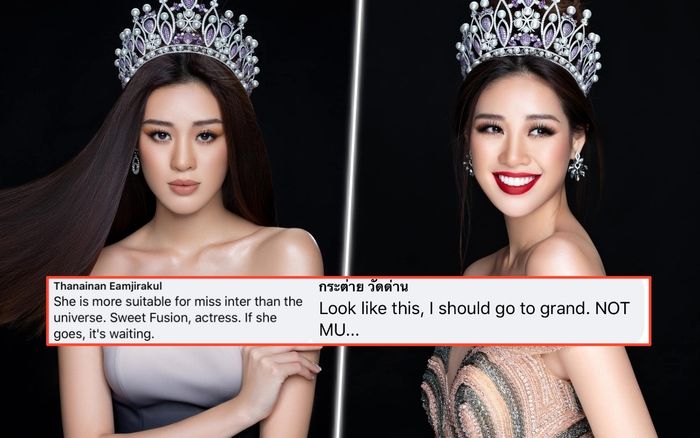 Khánh Vân khiến fan Thái tranh cãi: Kẻ chê 'Quá bình thường', người kỳ vọng lọt Top 5 Miss Universe