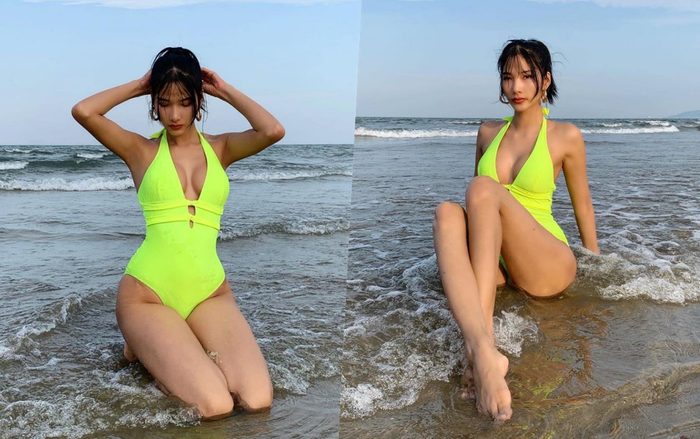 Hoàng Thuỳ khoe vóc dáng mặc bikini dưới 'ống kính' của mẹ: Đẹp bất chấp mọi ánh nhìn