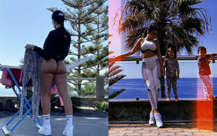 Bạn gái Ronaldo khoe vòng ba 'siêu gợi cảm'