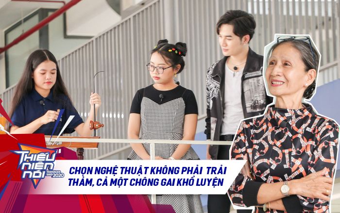 Cô bé lớp 7 chơi đàn bầu tài tình, Phương Mỹ Chi thán phục lời bà nội dạy: 'Đường làm nghệ thuật không trải thảm'