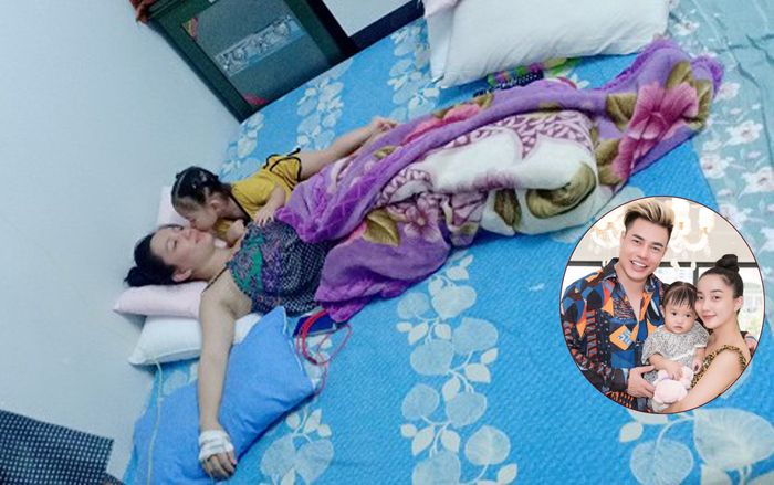 Mang thai lần 2, vợ Lê Dương Bảo Lâm vẫn làm việc đến mức kiệt sức phải truyền nước