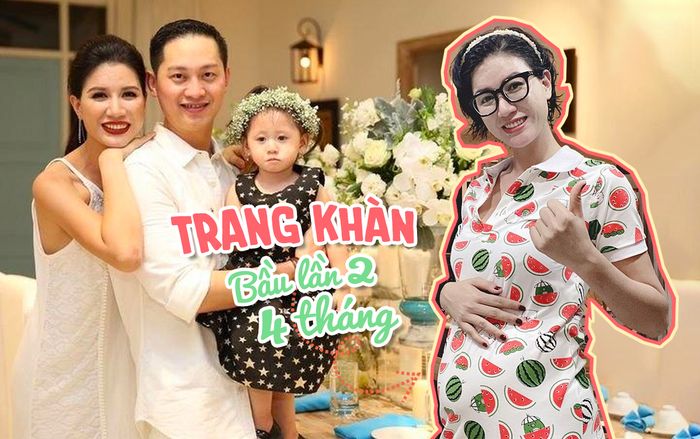 Trang Khàn mang bầu lần hai được 4 tháng, chia sẻ rằng đang rất khoẻ mạnh