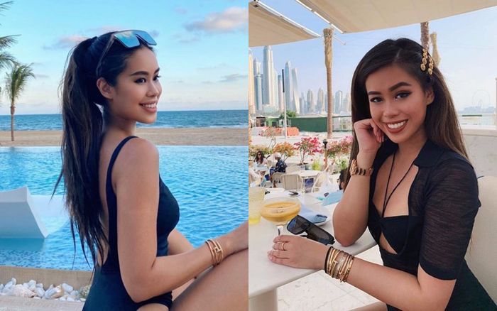 Rich kid Tiên Nguyễn mê mệt món trang sức hơn nửa tỷ, đi bơi cũng quyết không rời