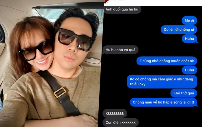 Tin nhắn lúc nửa đêm của Trấn Thành và Hari Won: Nhớ chồng như thiếu oxy cần ông xã về hô hấp để sống lại