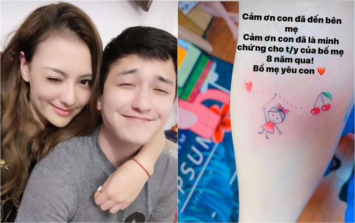 Hồng Quế khoe hình xăm mới thể hiện tình cảm với con nhưng lại lộ chuyện vương vấn người cũ
