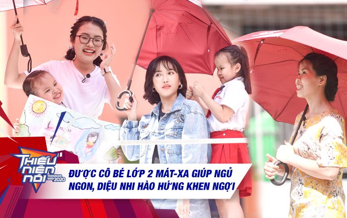 Cô bé lớp 2 hiếu thảo giỏi đấm bóp cho bố mẹ, mát-xa chuyên nghiệp giúp Diệu Nhi 'ngủ khò khò'