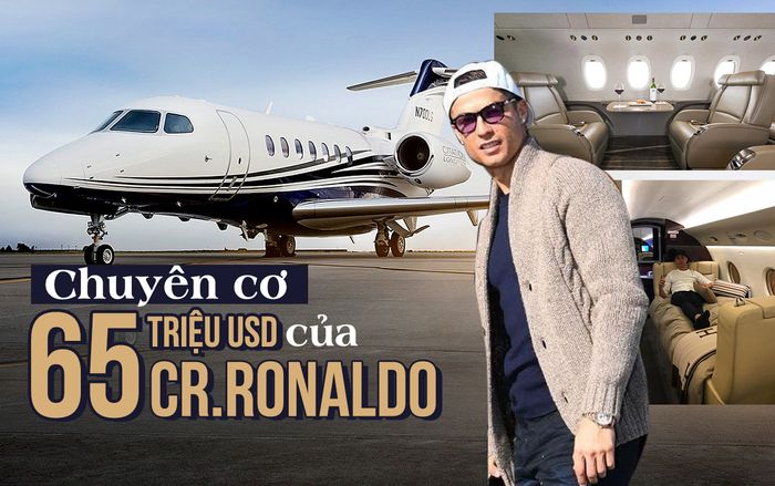 Cận cảnh chuyên cơ 'xịn xò' giá hơn nghìn tỷ của Cristiano Ronaldo