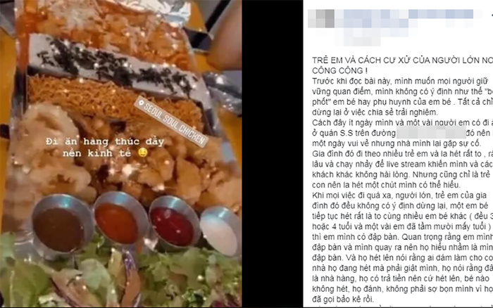 Đập bàn vì trẻ con hét quá lớn trong nhà hàng, bạn trẻ bị phụ huynh tát không thương tiếc: 'Ai dám làm con tao giật mình'