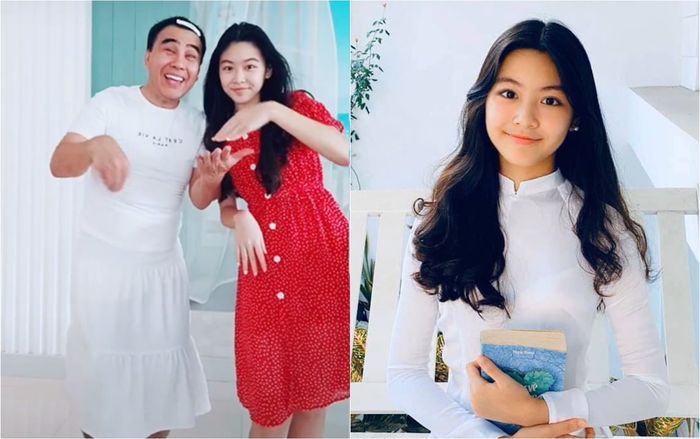 MC Quyền Linh mặc váy đi dép tổ ong 'đu trend' cùng con gái khiến khán giả 'cười ngả cười nghiêng'