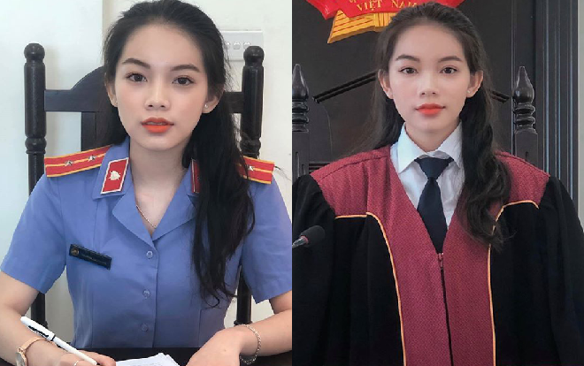Hình ảnh nữ sinh ngồi vị trí Thẩm phán khiến CĐM xuýt xoa với vẻ đẹp trong trẻo