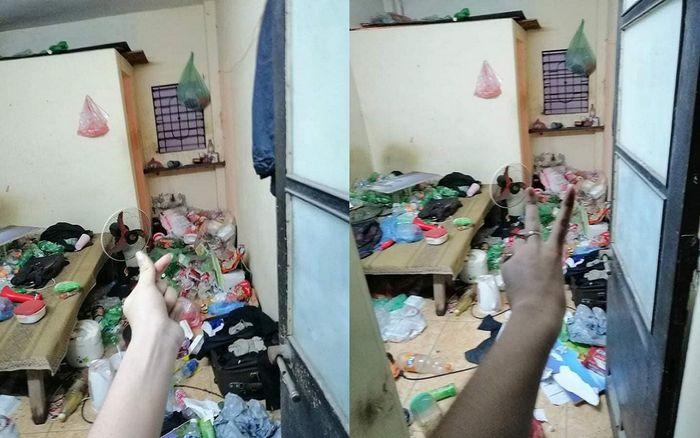 Phòng trọ của 2 nam sinh khiến chủ nhà : Rác ngập phòng, bốc mùi hôi thối