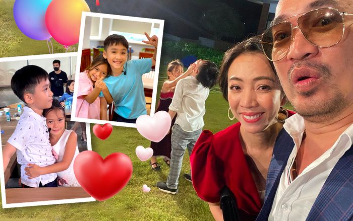 Thu Trang - Tiến Luật 'khóc ròng' khi bị con trai 'bỏ rơi' vì… một người con gái khác