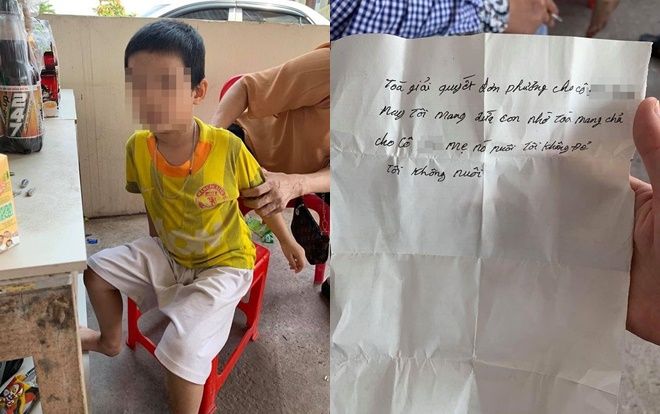 Bé trai bị bố bỏ rơi tại tòa ở Bắc Giang kèm mẩu giấy 'Tôi không đẻ, tôi không nuôi'